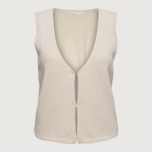 OAK + FORT - Knit Cream Sleeveless Top/Vest